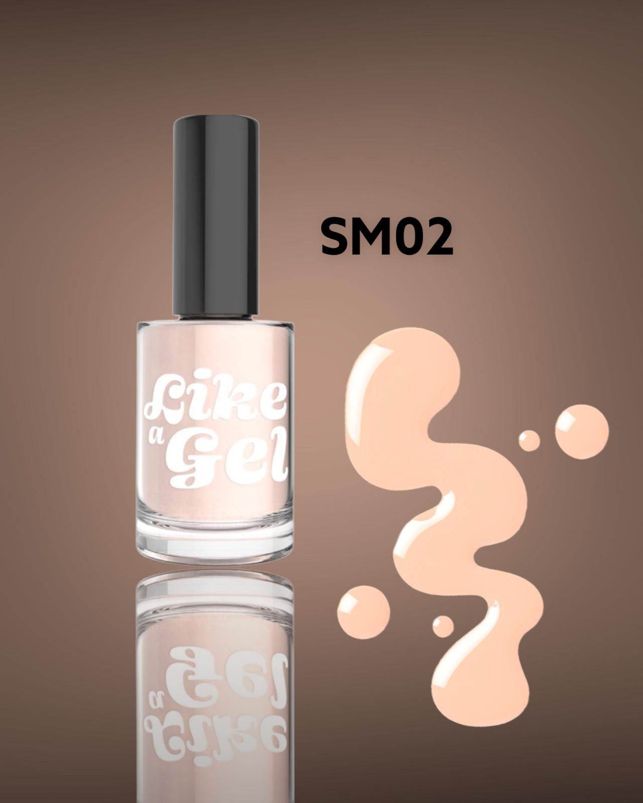 Like a Gel Nagellack mit Gel - Effekt Apricot Nude 10ml (SM02)