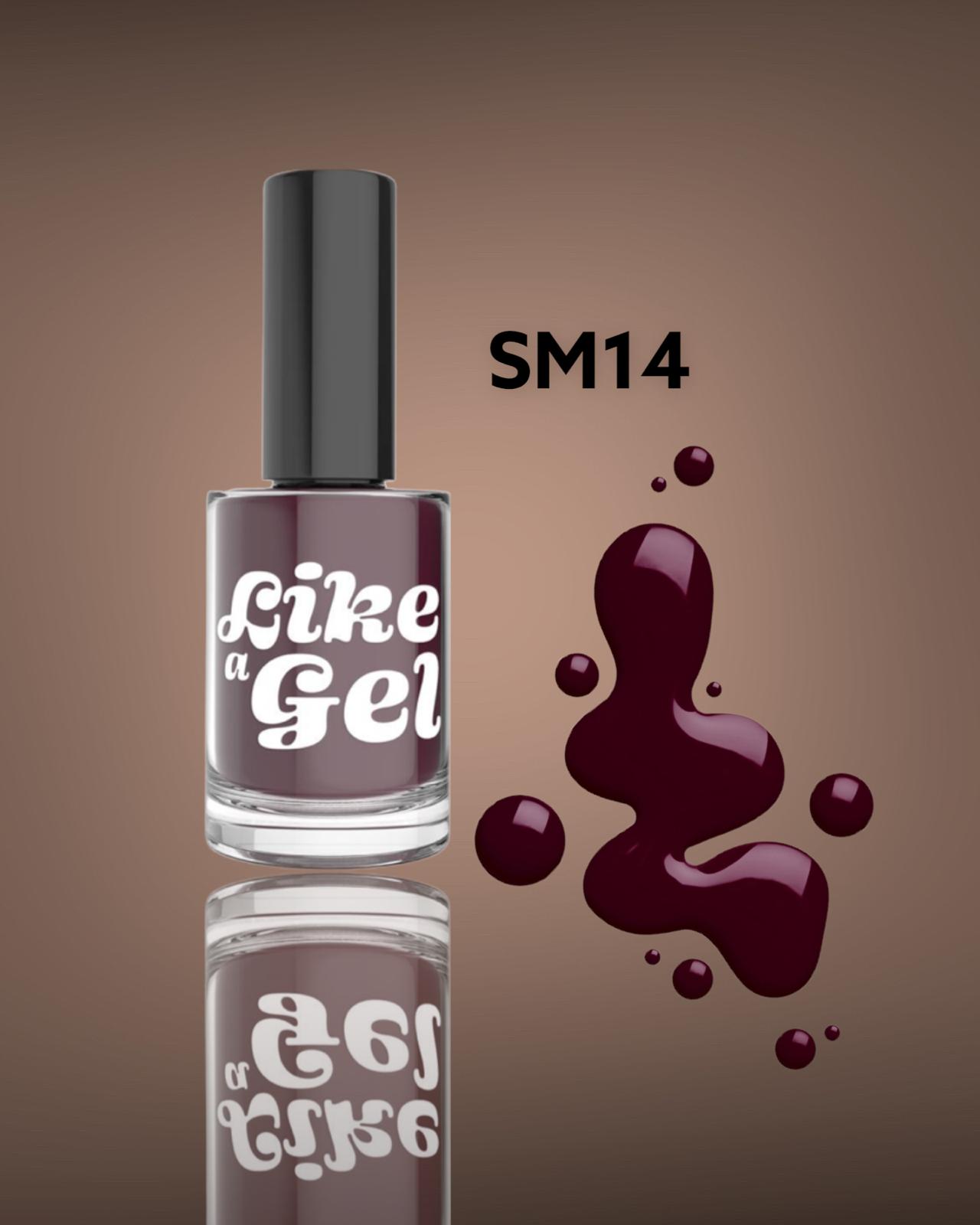 Like a Gel Nagellack mit Gel-Effekt Dark Wine 10 ml (SM14)
