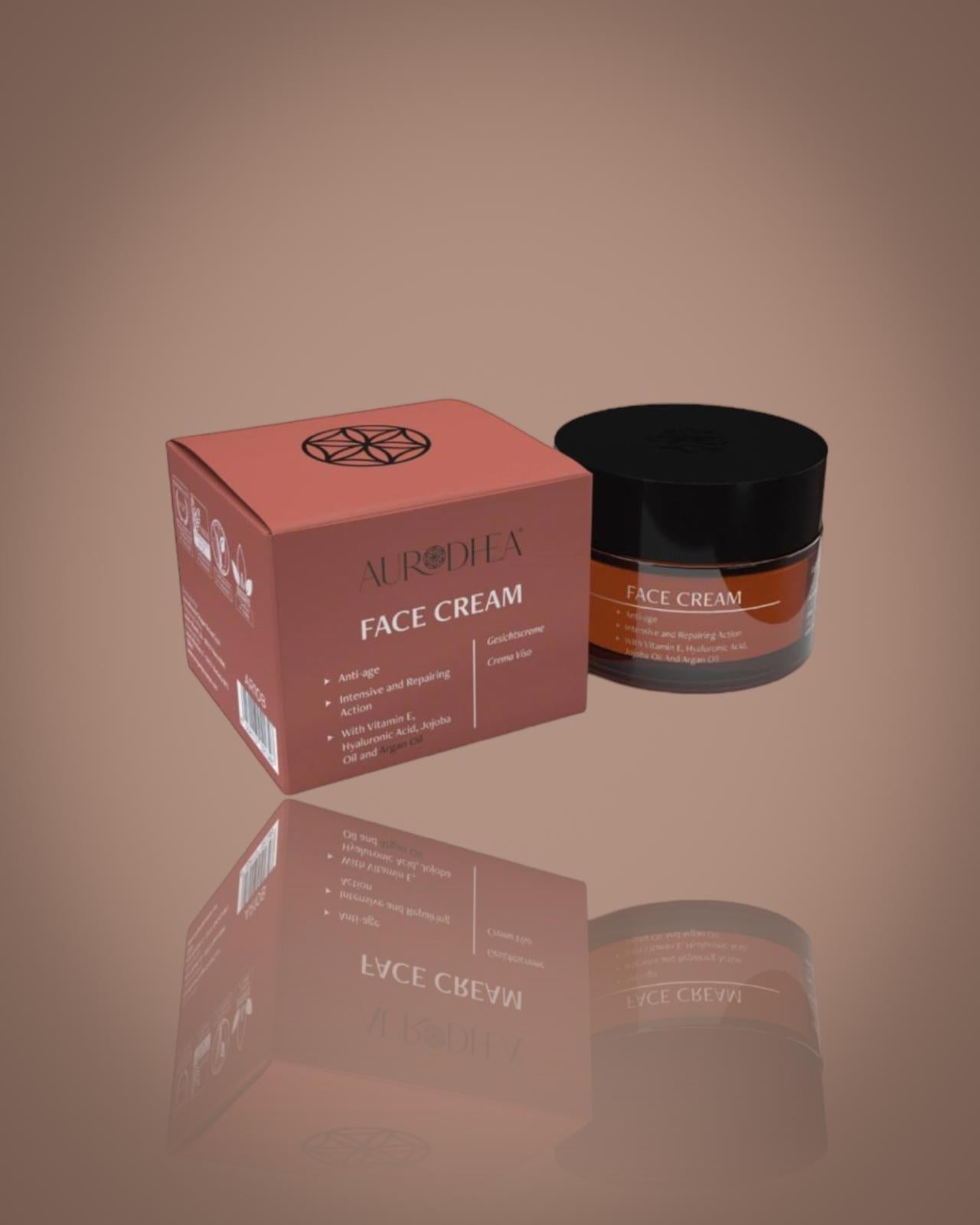 Face cream with argan oil and hyaluronic acid 50ml (AR10)