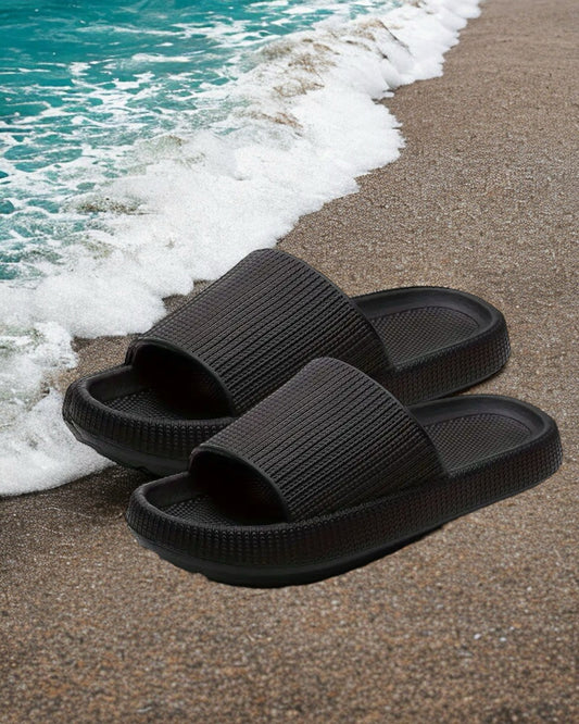Sommer Schlappen Schwarz