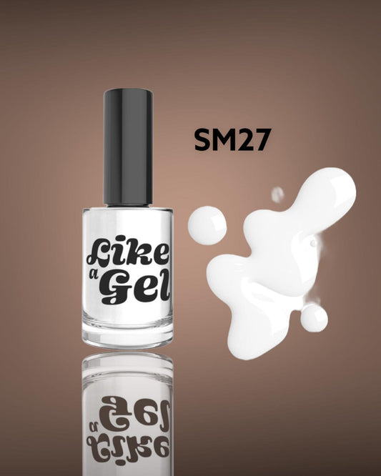 Like a Gel Nagellack mit Gel-Effekt White 10 ml (SM27)