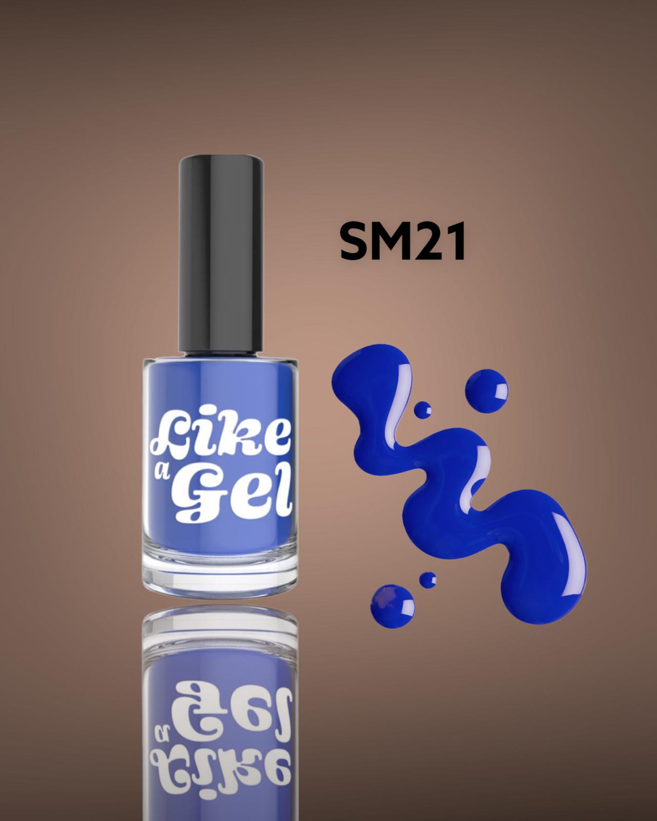 Like a Gel Nagellack mit Gel-Effekt Electric Blue 10 ml (SM21)