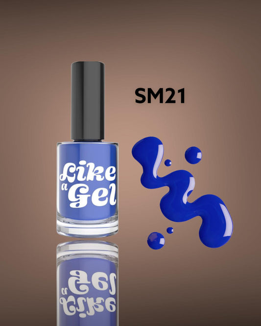 Like a Gel Nagellack mit Gel-Effekt Electric Blue 10 ml (SM21)
