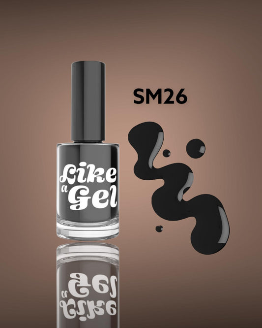 Like a Gel Nagellack mit Gel-Effekt Black 10 ml (SM26)